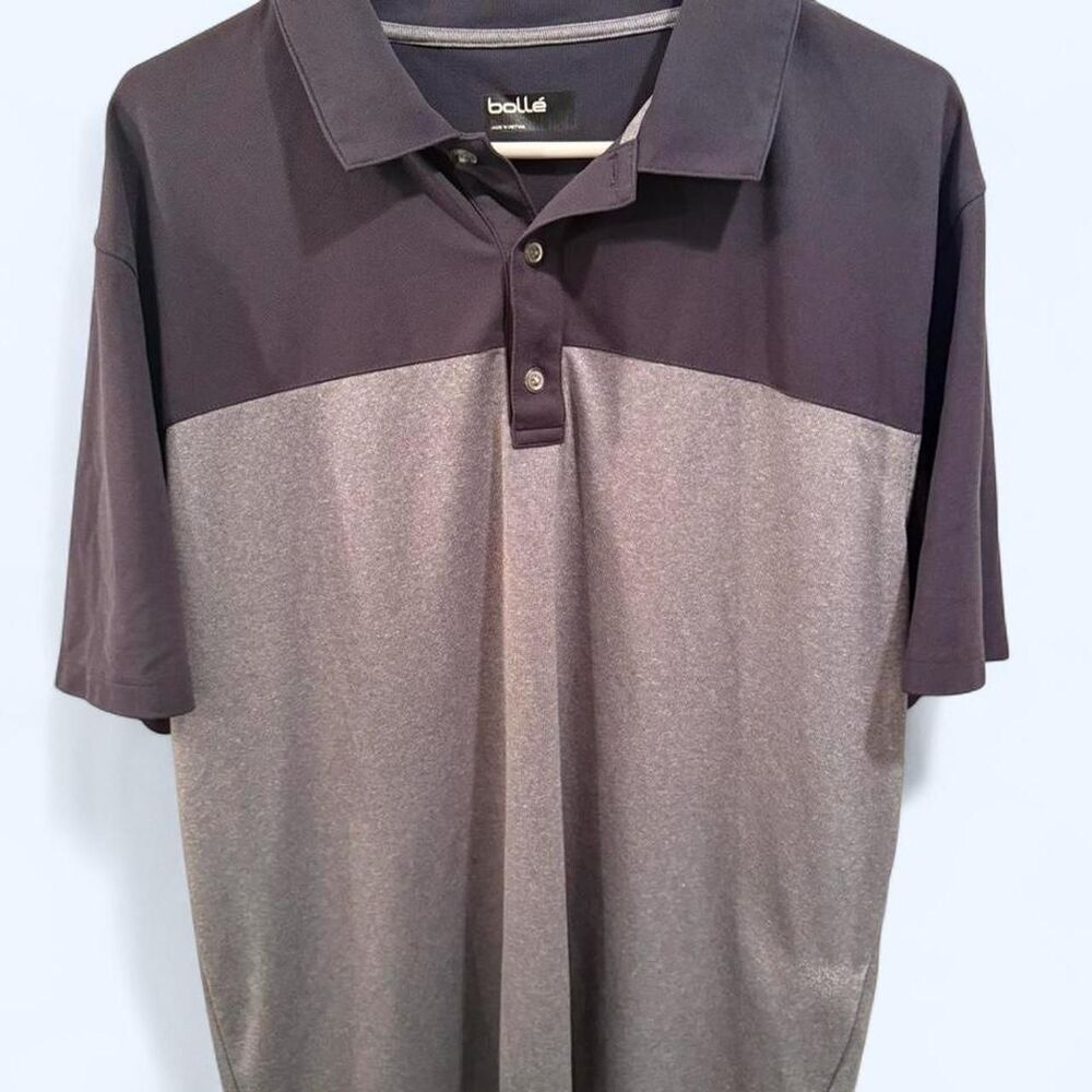 Bolle grey and purple polo shirt Size XL #golfwear #polo